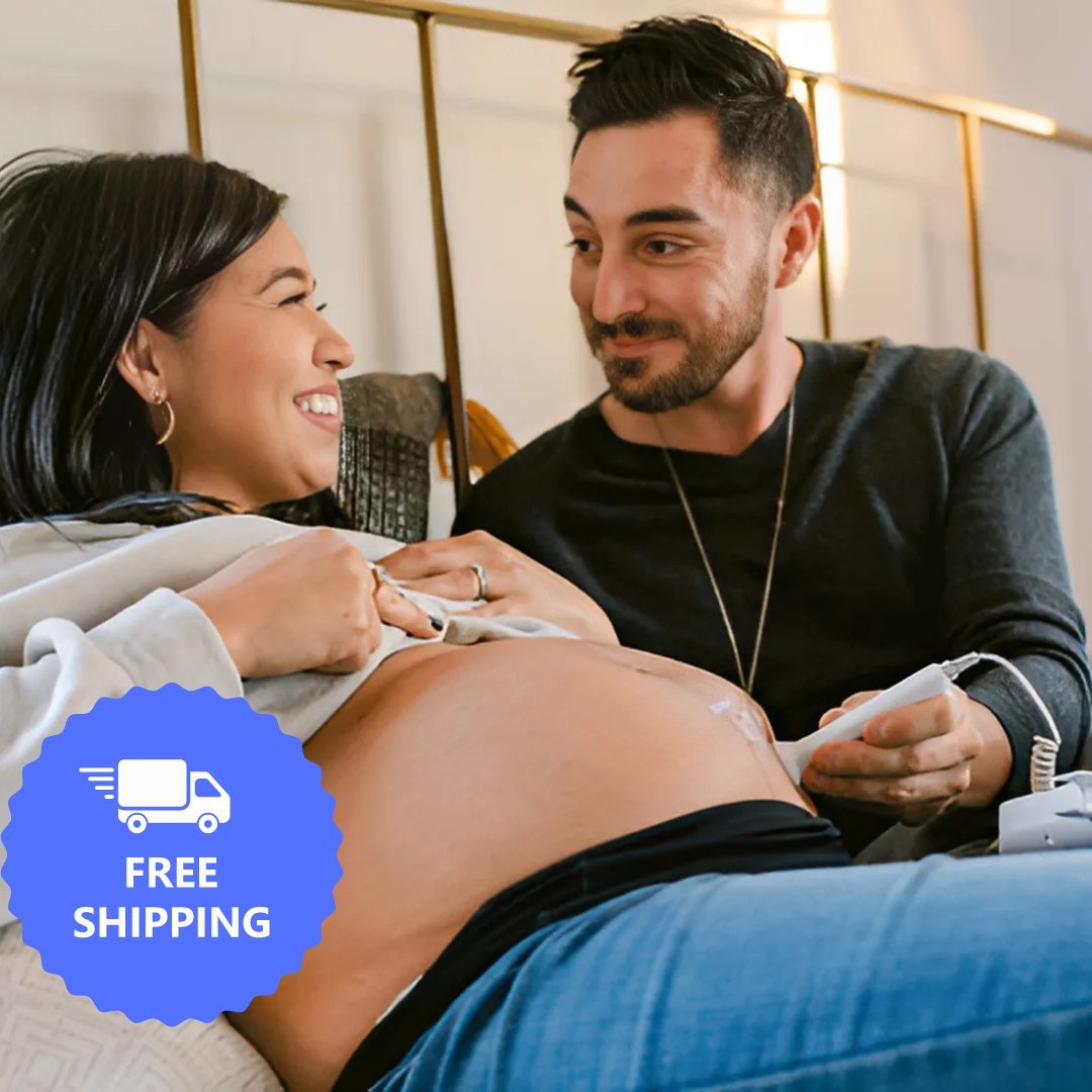 Heartsync Fetal Doppler| Listen to Baby's Heartbeat| Reduce Anxiety| For Home Use| OB Recommended, FDA Approved - illumababy